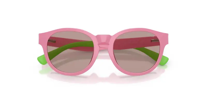 Bambino Polo Ralph Lauren PP9512U 63647N Occhiali da sole Iniettato Rosa Marrone Pantos Normale miniatura 2