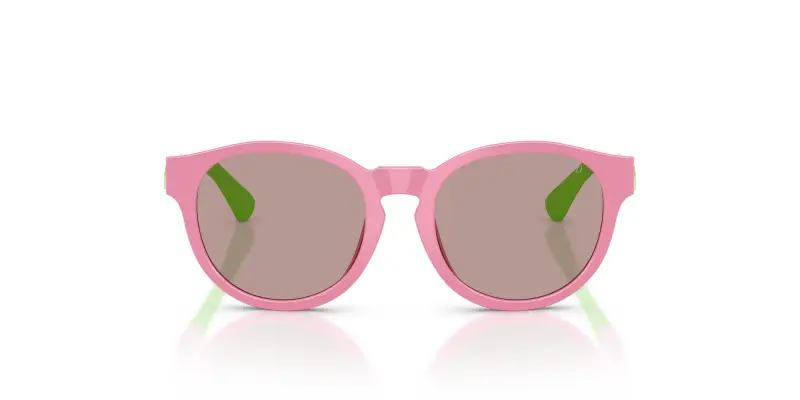 Bambino Polo Ralph Lauren PP9512U 63647N Occhiali da sole Iniettato Rosa Marrone Pantos Normale miniatura 3