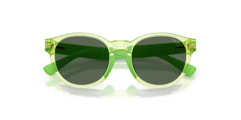 Bambino Polo Ralph Lauren PP9512U 636571 Occhiali da sole Iniettato Verde Verde Pantos Normale miniatura 2