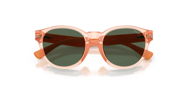 Bambino Polo Ralph Lauren PP9512U 636671 Occhiali da sole Iniettato Rosa Verde Pantos Normale miniatura 2