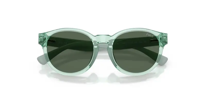 Bambino Polo Ralph Lauren PP9512U 636771 Occhiali da sole Iniettato Verde Verde Pantos Normale miniatura 2