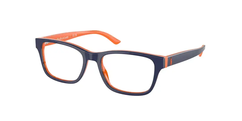 Bambino PP8534 6144 Montature da vista Acetato Blu Trasparente Squadrata Normale