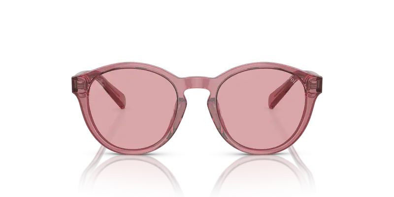 Polo Ralph Lauren Bambino PP9505U 522084 Occhiali da sole Acetato Rosa Rosa Rotonda Normale miniatura 2