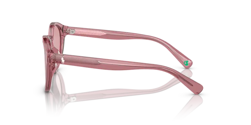 Polo Ralph Lauren Bambino PP9505U 522084 Occhiali da sole Acetato Rosa Rosa Rotonda Normale miniatura 3