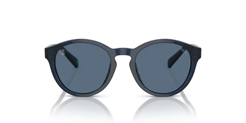 Polo Ralph Lauren Bambino PP9505U 596480 Occhiali da sole Acetato Blu Blu Rotonda Normale miniatura 2