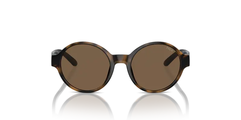 Polo Ralph Lauren Bambino PP9508U 500373 Occhiali da sole Iniettato Tartaruga Marrone Rotonda Normale miniatura 2