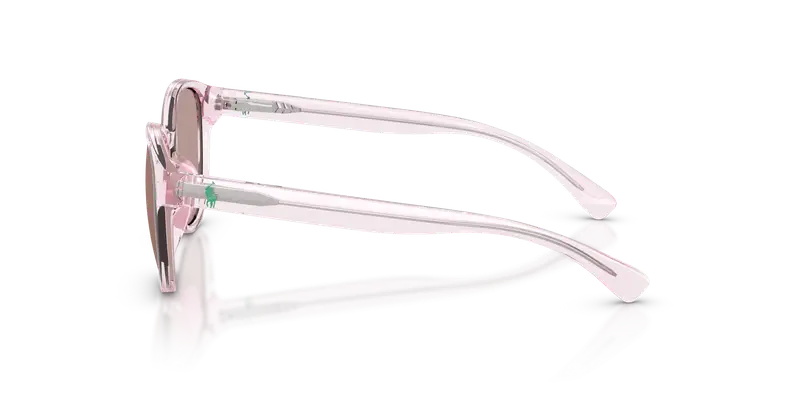 Polo Ralph Lauren Bambino PP9509U 61937N Occhiali da sole Iniettato Rosa Marrone Pantos Normale miniatura 3