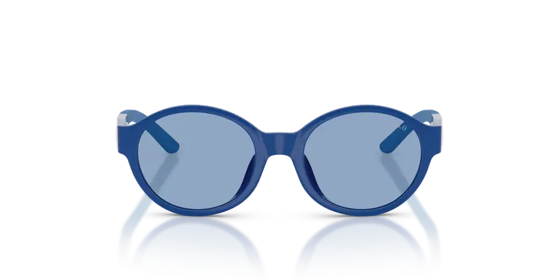 Polo Ralph Lauren Bambino PP9510U 596272 Occhiali da sole Iniettato Blu Blu Rotonda Normale miniatura 2