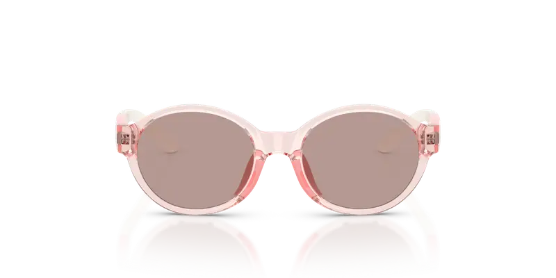 Polo Ralph Lauren Bambino PP9510U 62667N Occhiali da sole Iniettato Rosa Marrone Rotonda Normale miniatura 2