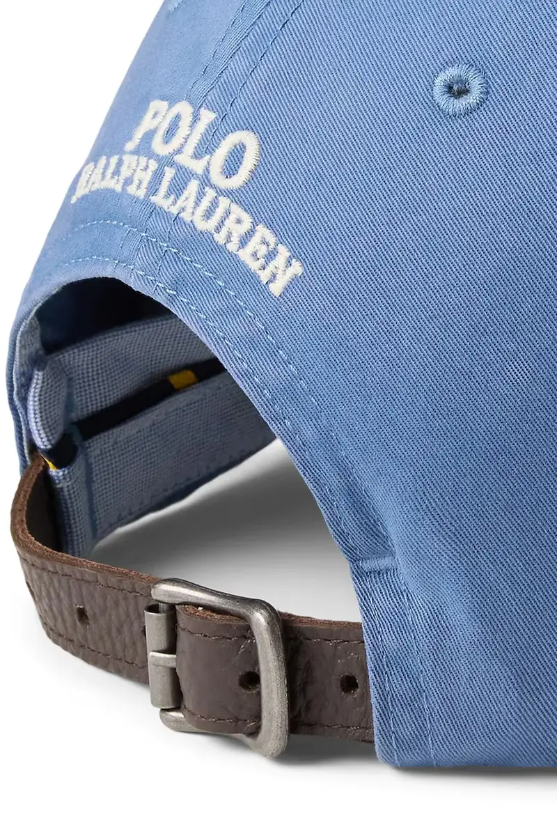 berretto da baseball in cotone colore beige 710960726 Blu miniatura 3