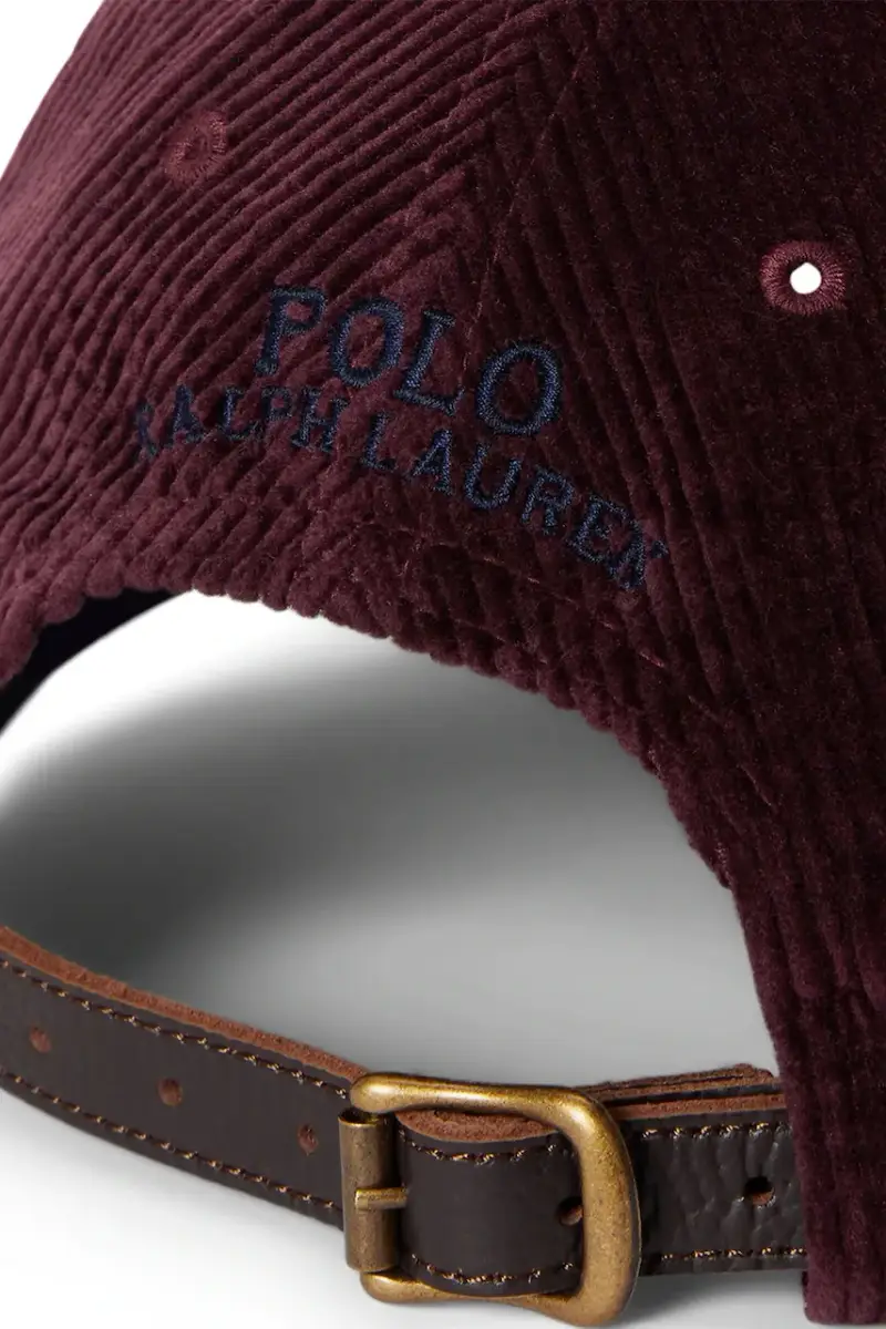 berretto da baseball in cotone colore nero con applicazione 710847175 Granata miniatura 3