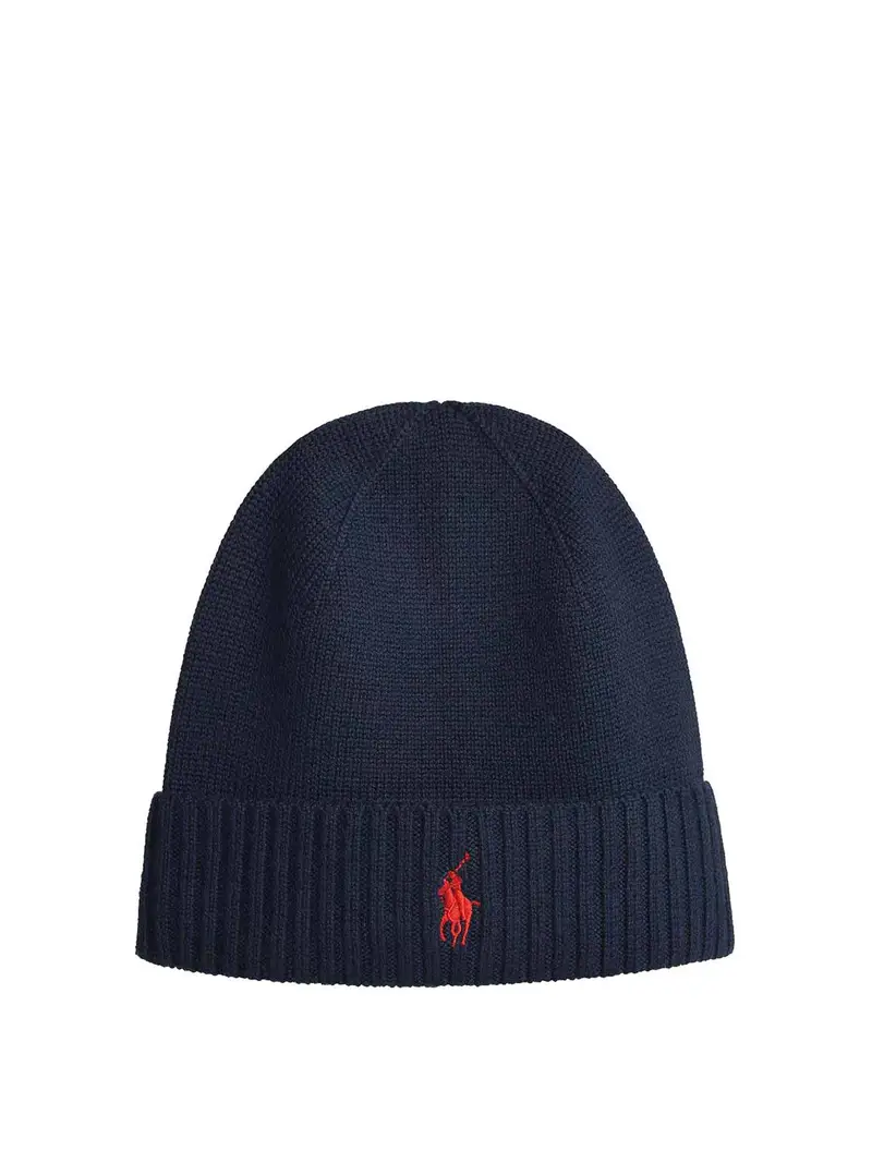 Berretto di lana blu scuro