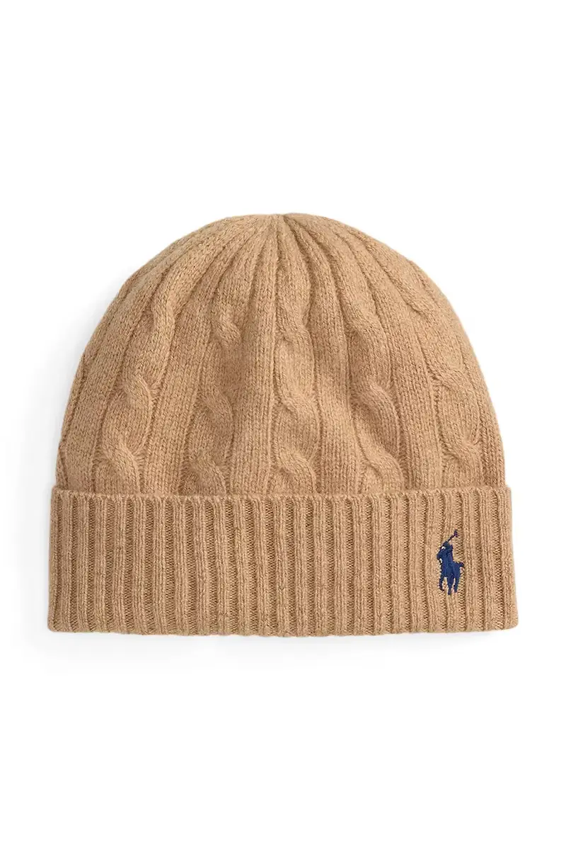 berretto in lana colore beige 455981442