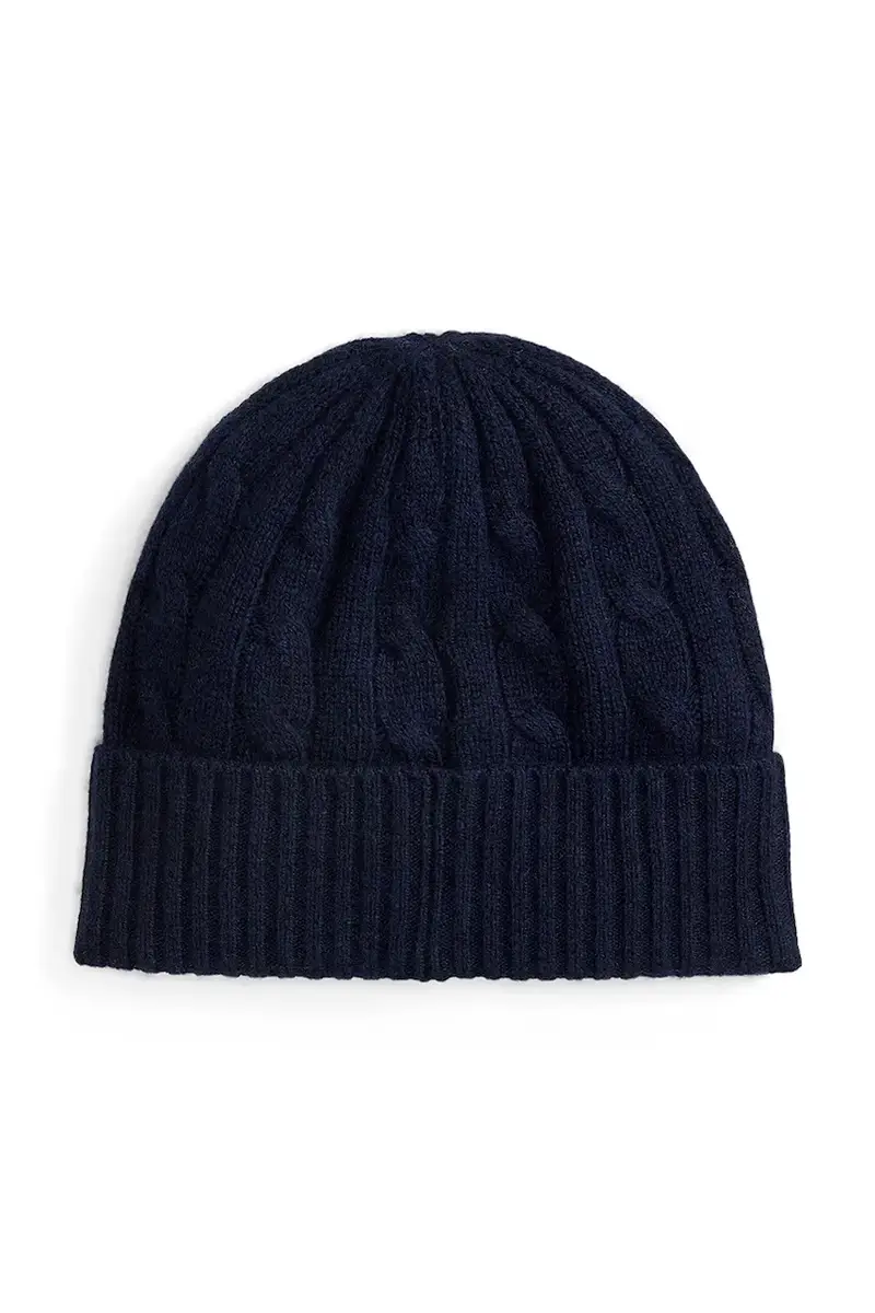 berretto in lana colore blu navy 455981442 miniatura 2