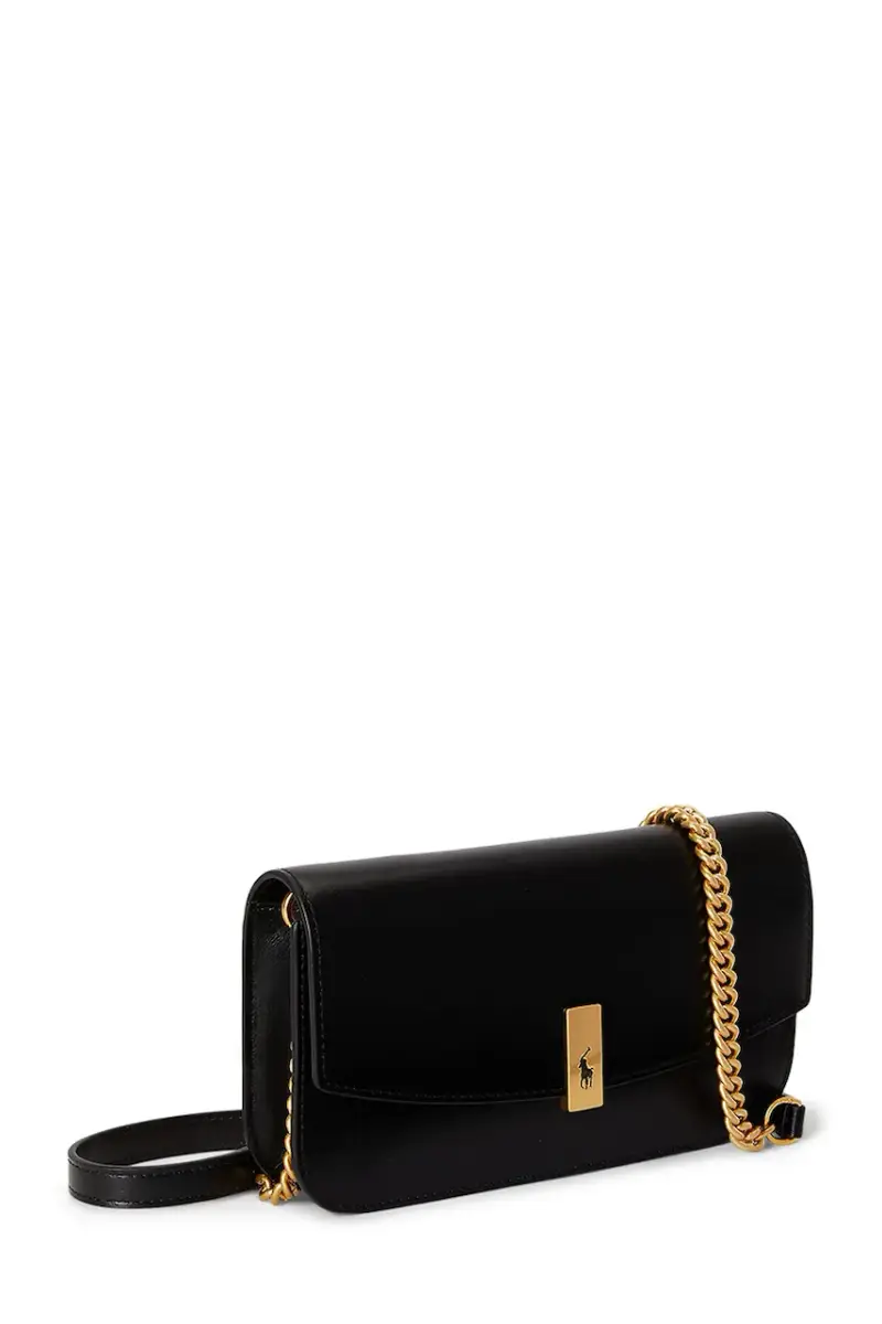 borsa in pelle Nero miniatura 2