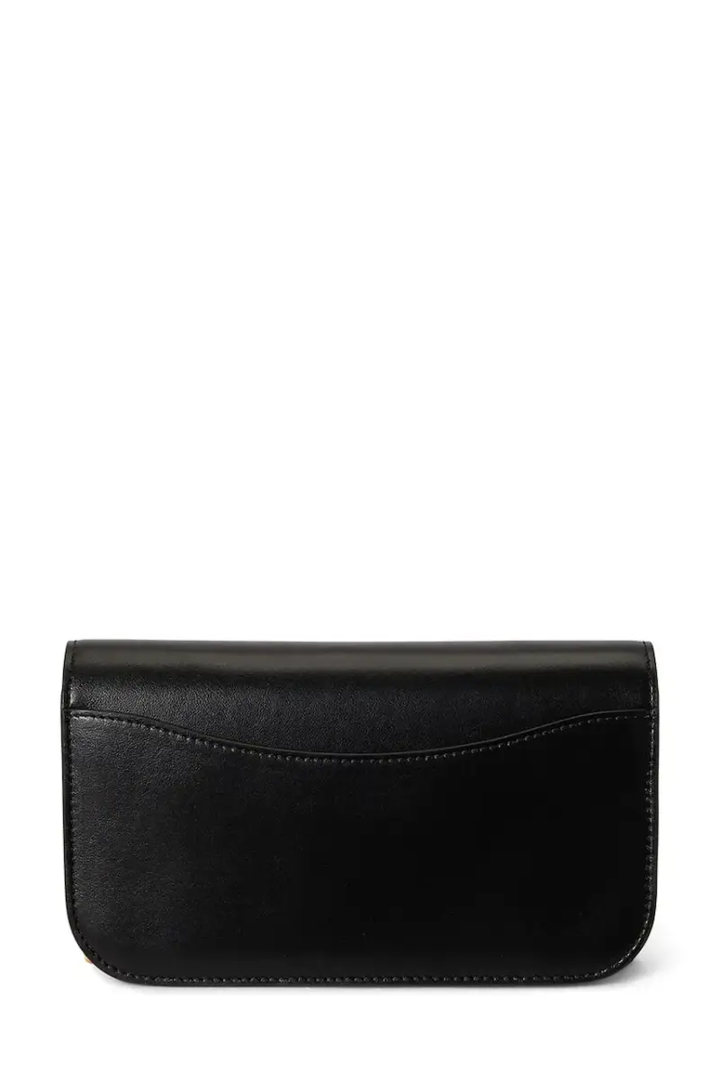 borsa in pelle Nero miniatura 3