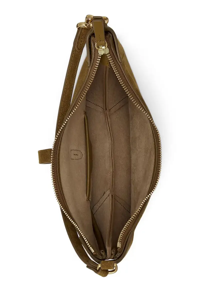 borsa in pelle scamosciata colore marrone 428922880 miniatura 4