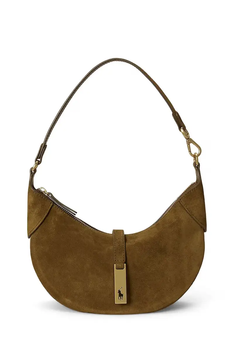 borsa in pelle scamosciata colore marrone 428922880