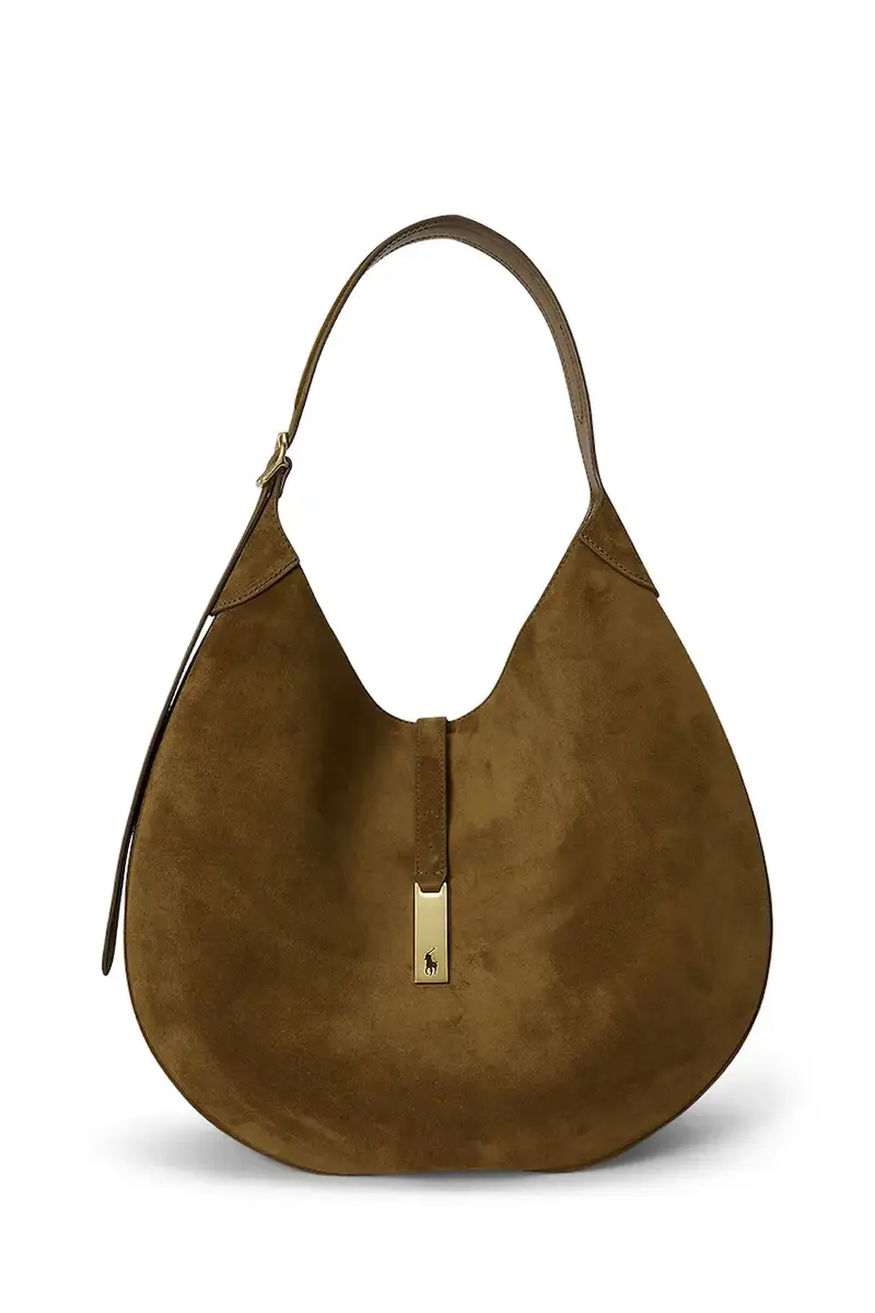 borsa in pelle scamosciata colore marrone 428922881