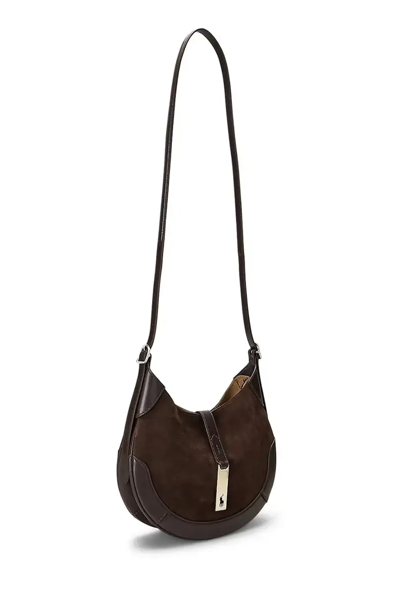 borsa in pelle scamosciata colore marrone 428945972 miniatura 2