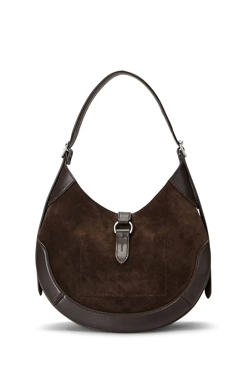 borsa in pelle scamosciata colore marrone 428945972 miniatura 3