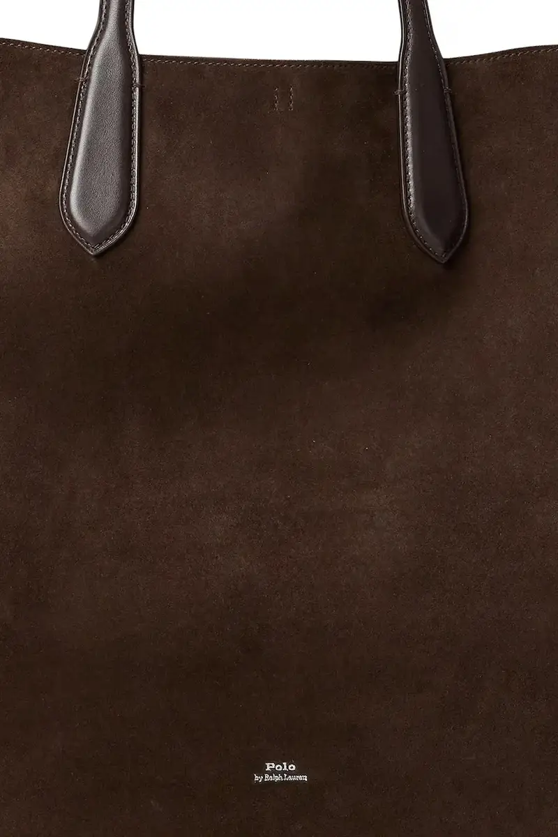 borsa in pelle scamosciata colore marrone 428968152 miniatura 5