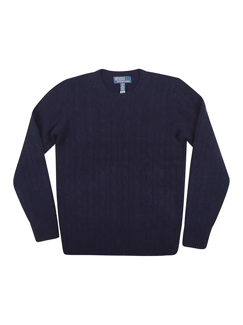 Cable Cn-Maglione-Pullover Blu scuro