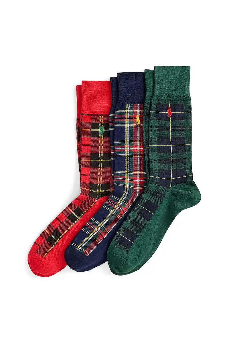 calzini pacco da 3 449P04716 Multicolore miniatura 2