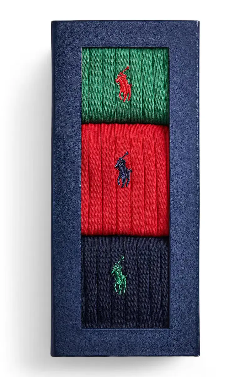 calzini pacco da 3 449P04725 Multicolore miniatura 2