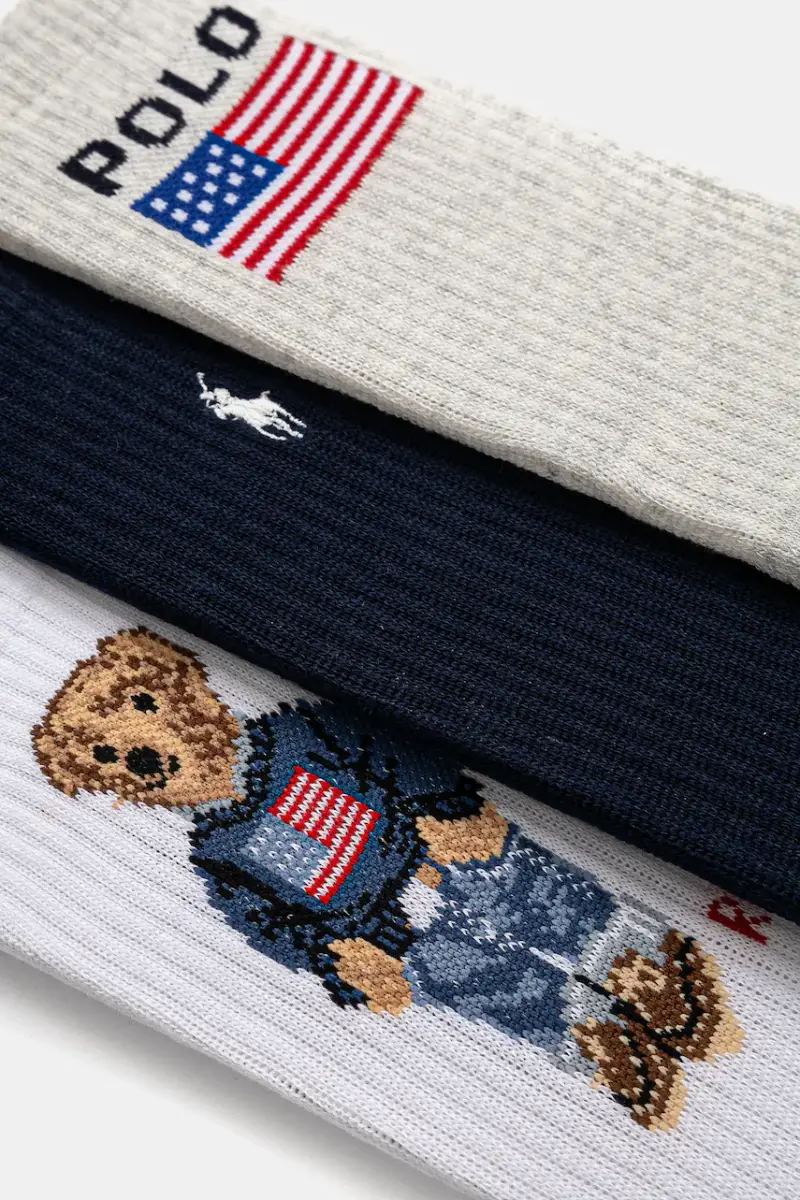 calzini pacco da 3 Blu navy miniatura 2