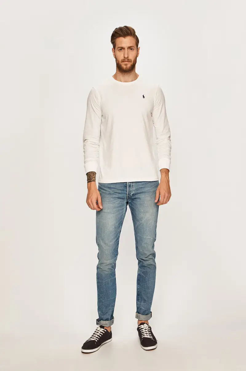 camicia a maniche lunghe Bianco miniatura 2