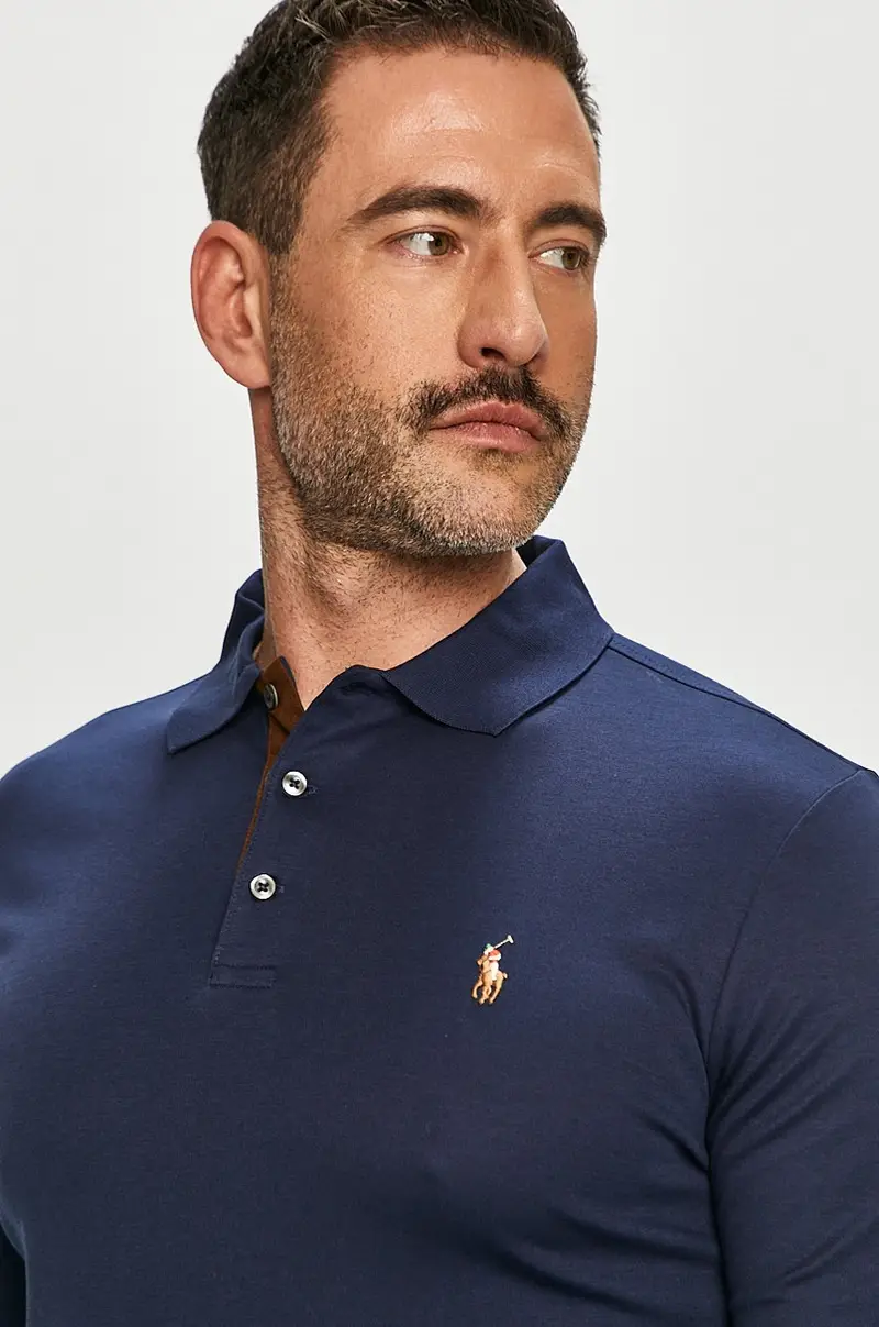 camicia a maniche lunghe Blu navy miniatura 4