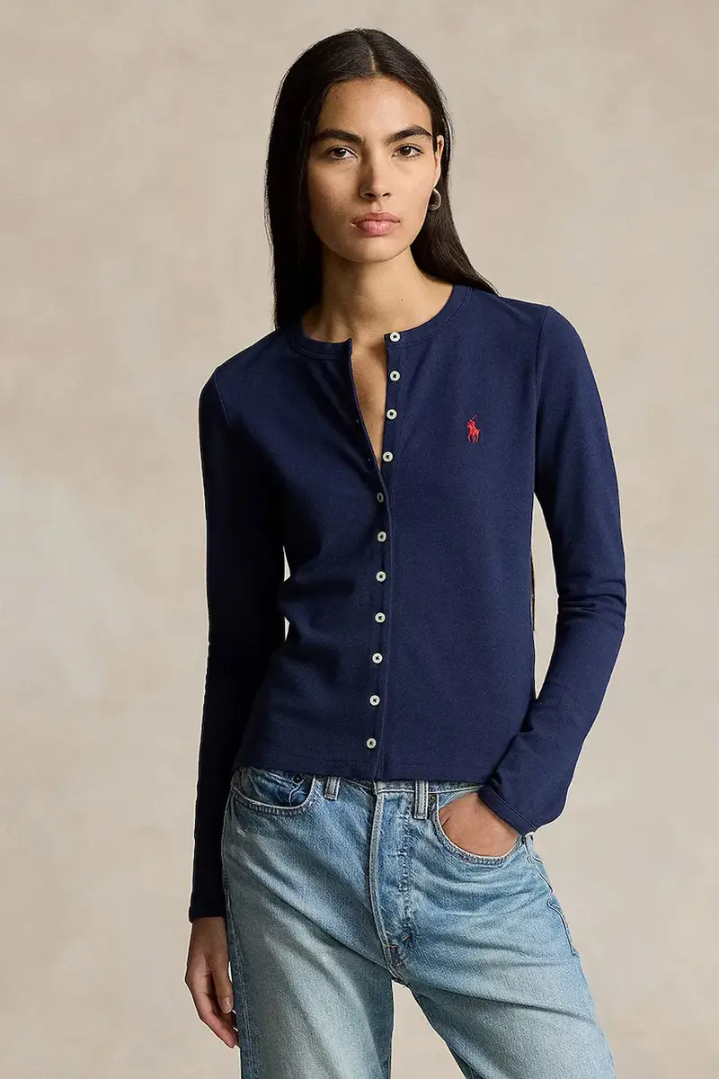 camicia a maniche lunghe Blu navy
