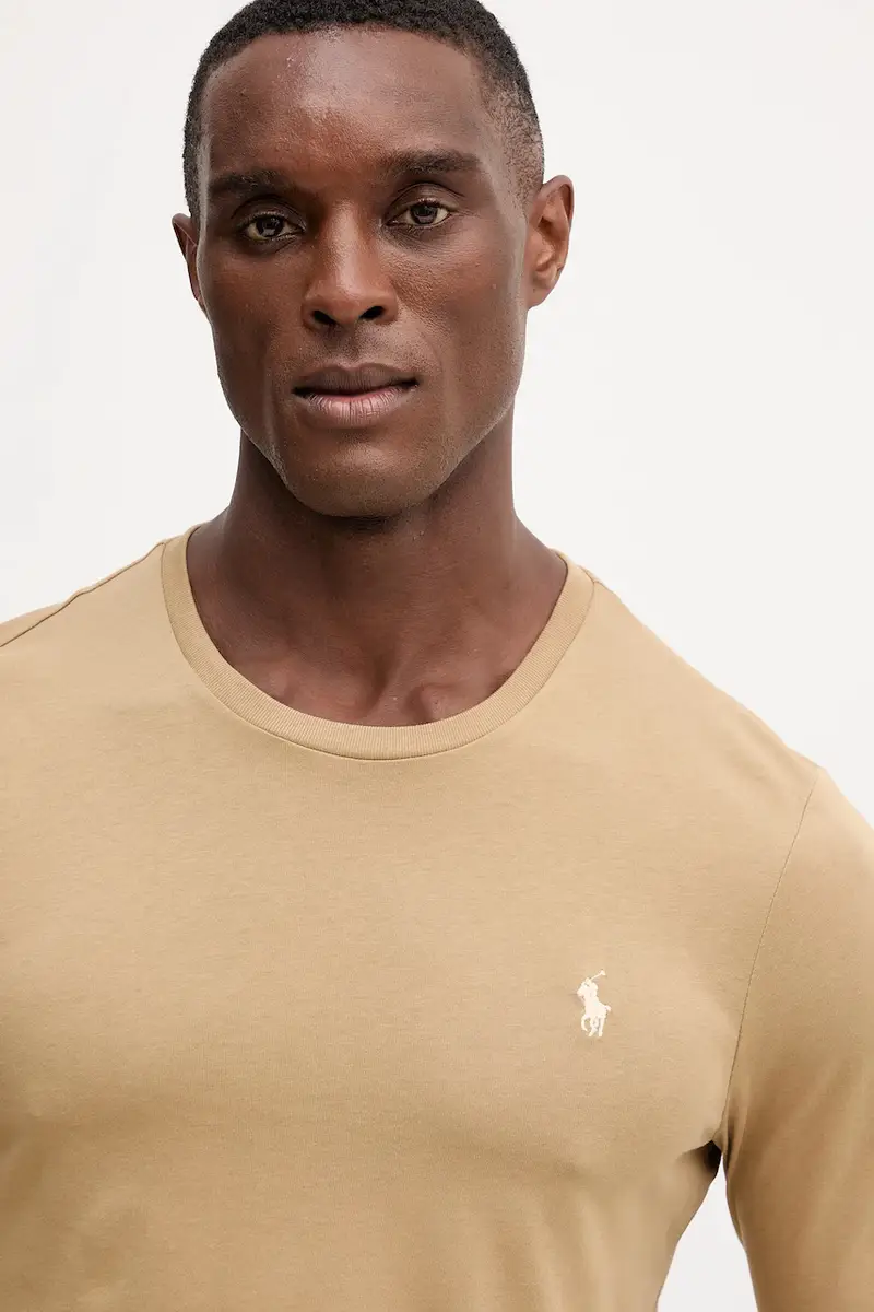 camicia a maniche lunghe colore beige 710P01524 Verde miniatura 4