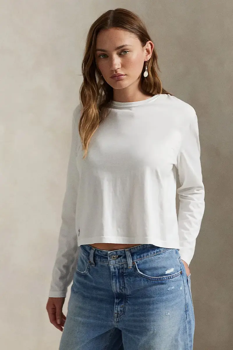 camicia a maniche lunghe colore bianco 211967103