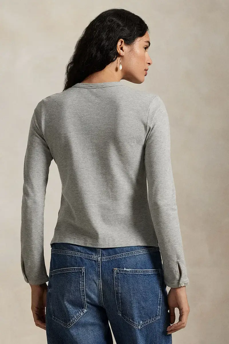 camicia a maniche lunghe donna colore nero 211941175 Grigio miniatura 2