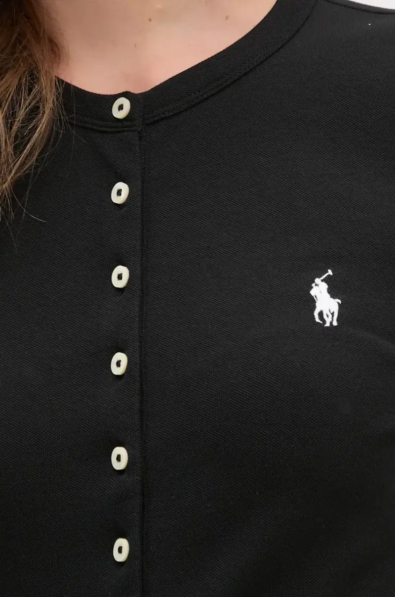 camicia a maniche lunghe Nero miniatura 5