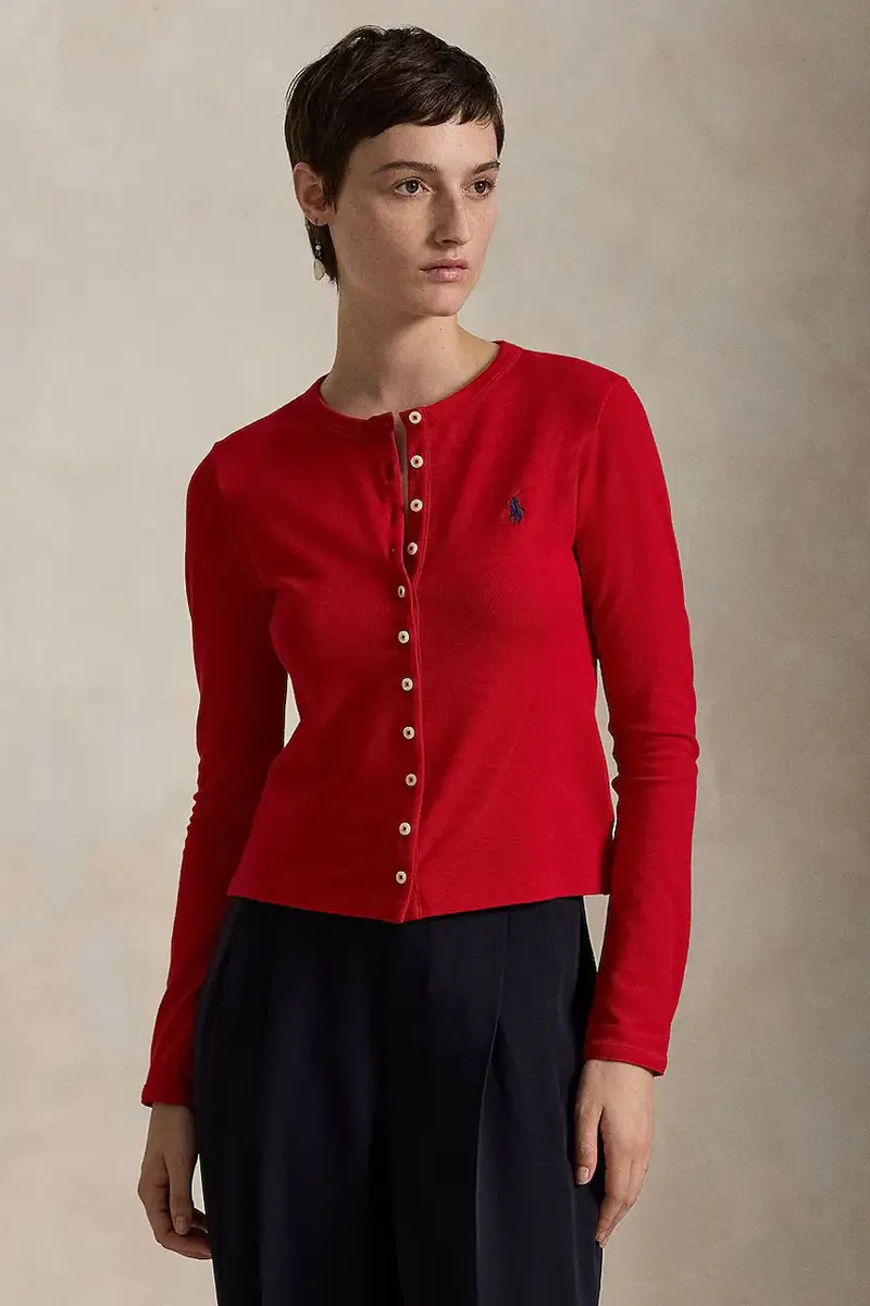 camicia a maniche lunghe Rosso