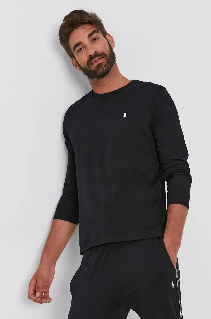 camicia a maniche lunghe uomo Nero