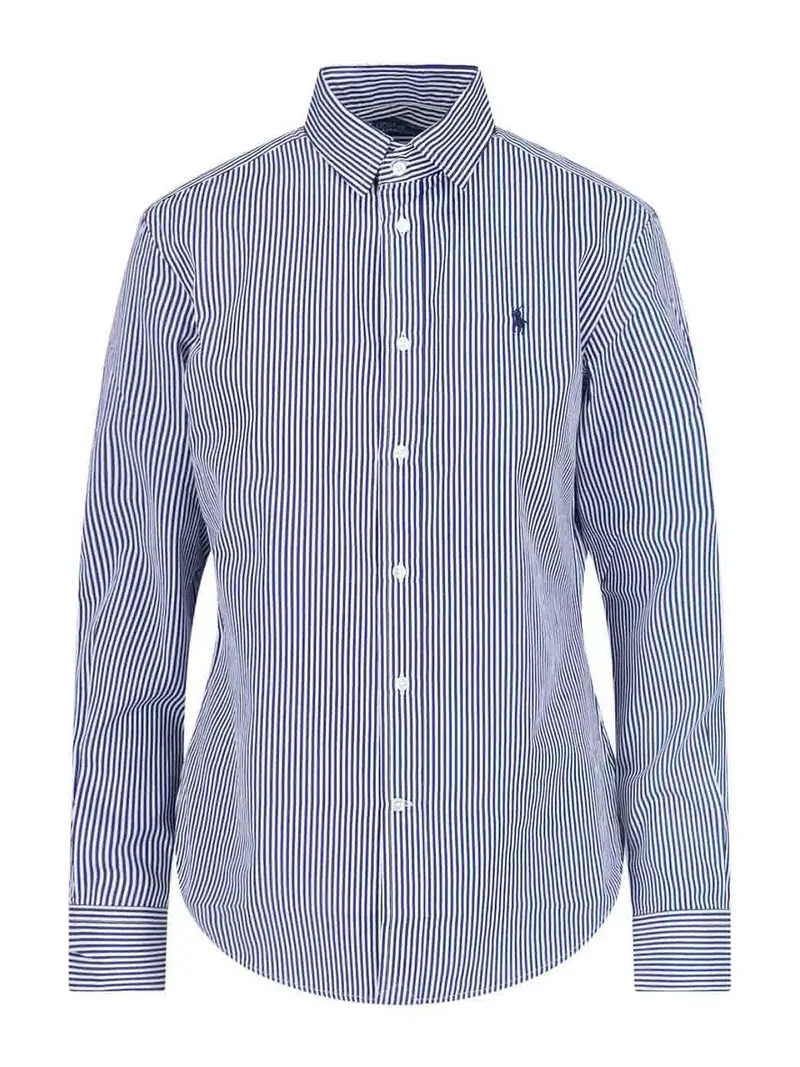 Camicia A Righe Blu