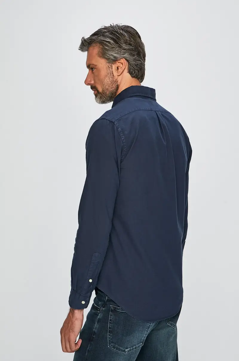 camicia Blu navy miniatura 4