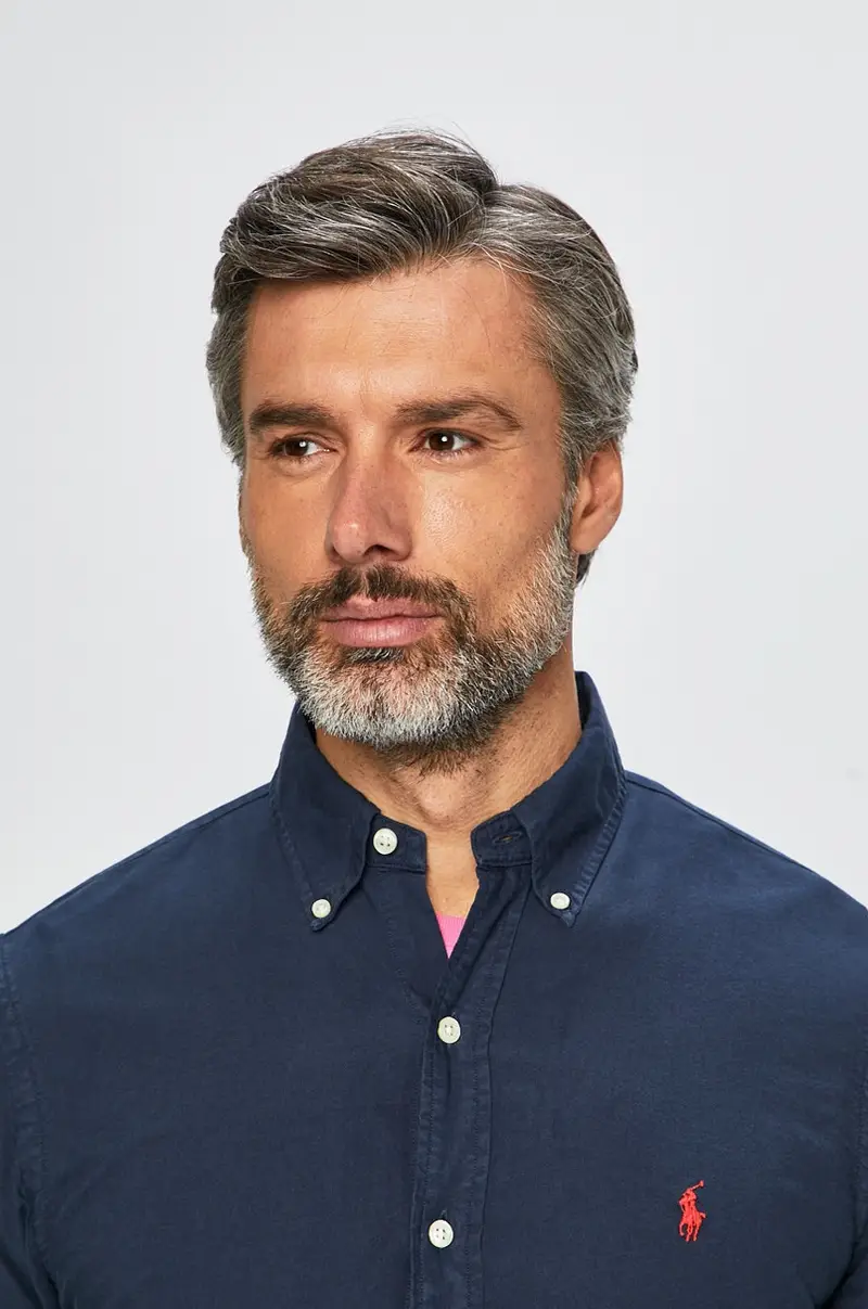 camicia Blu navy miniatura 5