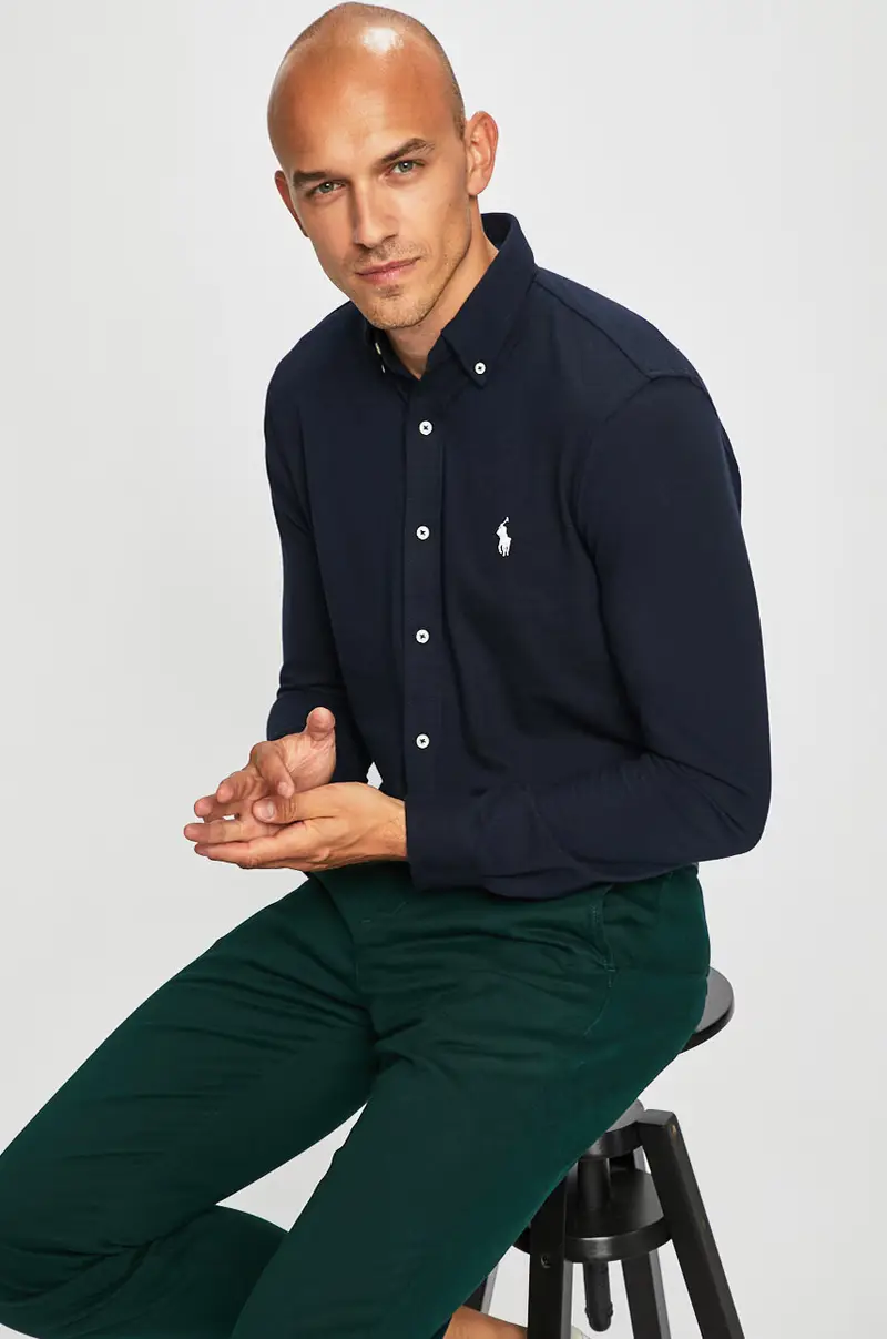 camicia Blu navy miniatura 5