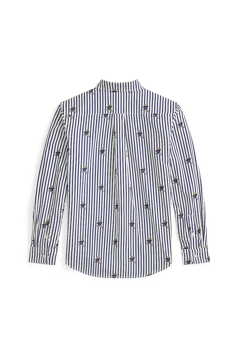 camicia colore blu navy 323979326001 miniatura 2