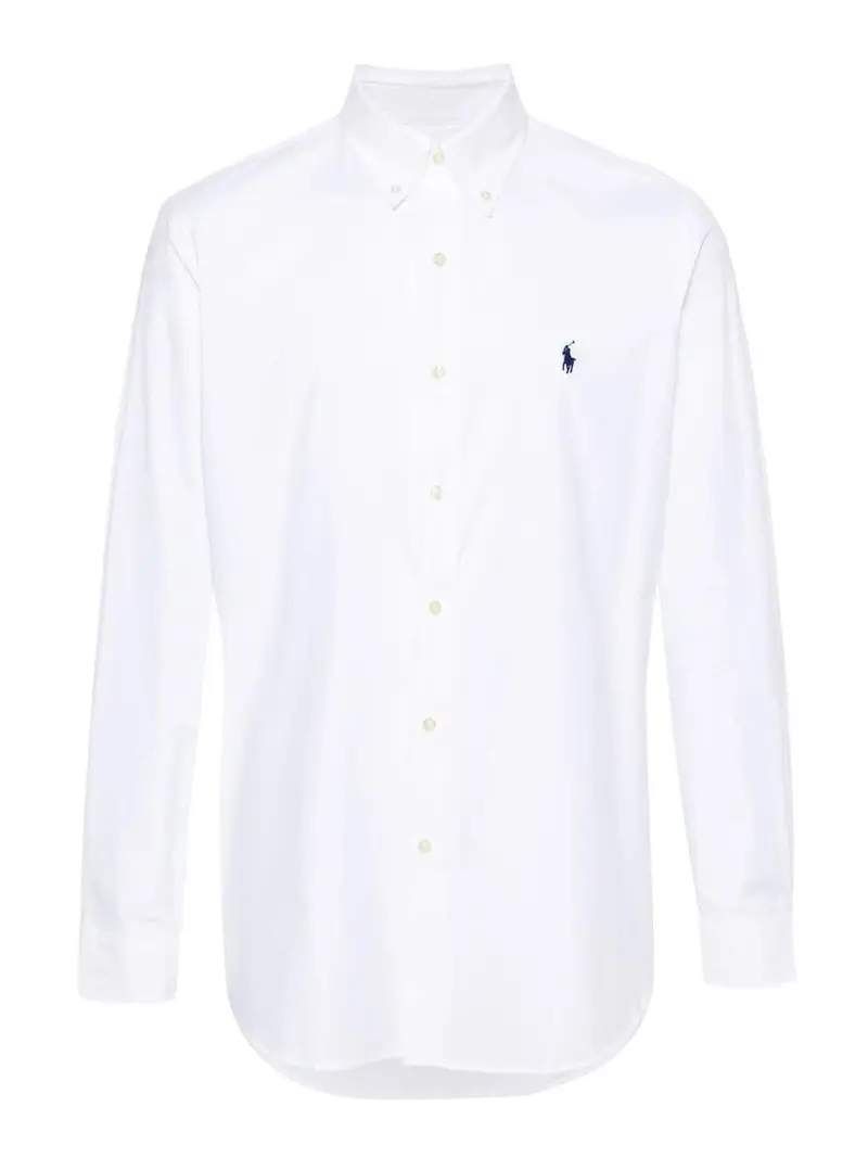 Camicia con logo Bianco