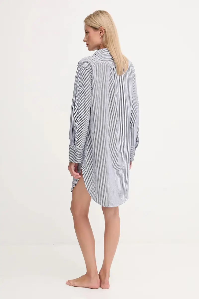 camicia da notte donna colore blu 4P0250 miniatura 2