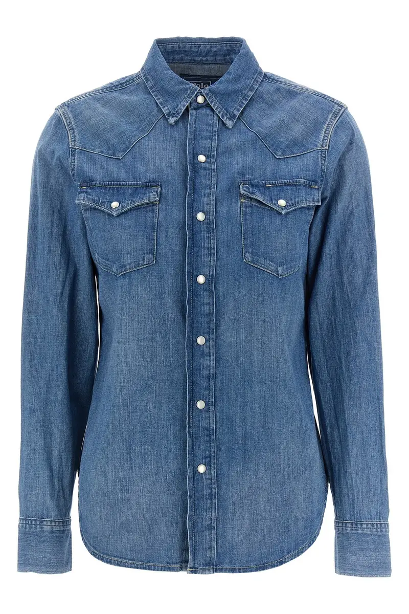 Camicia Denim Blu
