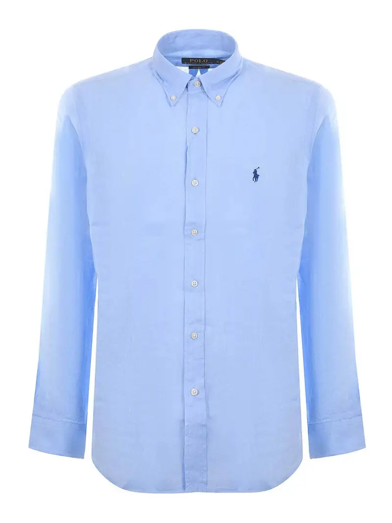 Camicia di lino Azzurro