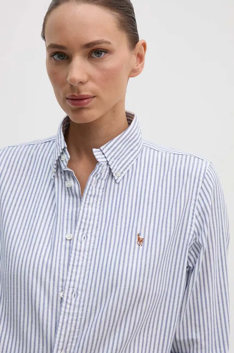 camicia donna colore blu 211941508 miniatura 4