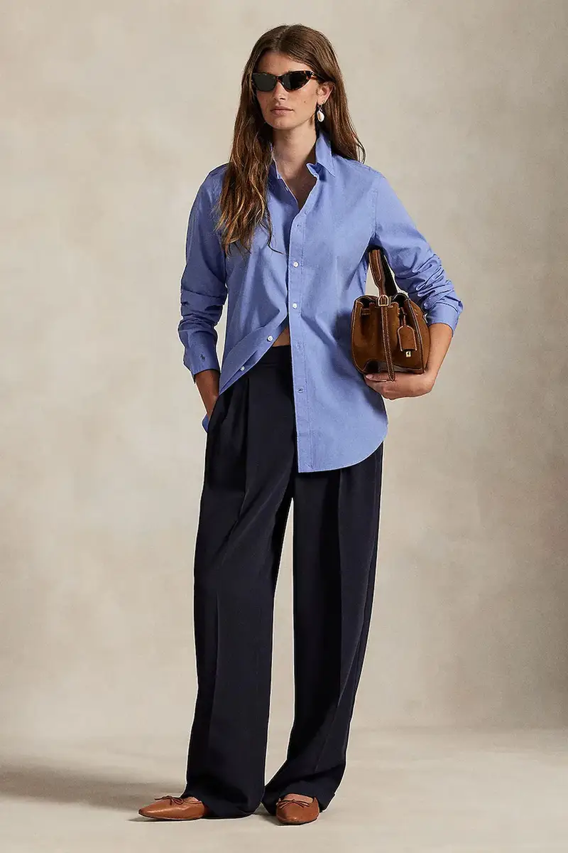 camicia donna colore blu 211941509 miniatura 4